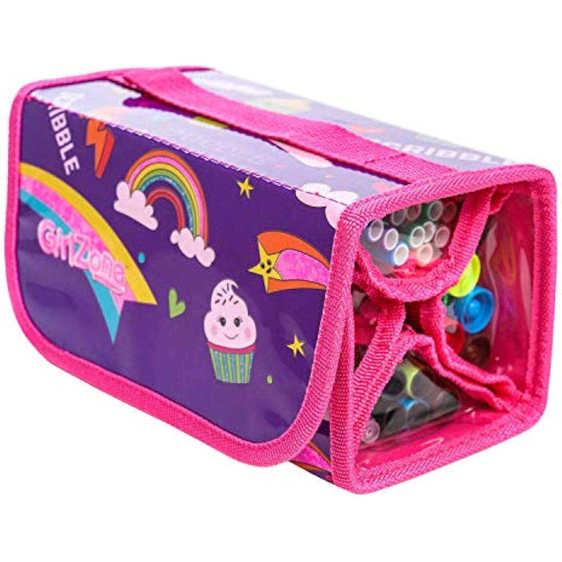 Fruit Scented Markers and Pencil Case Arts and Crafts Kit