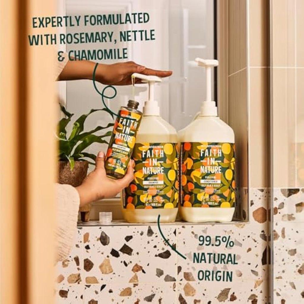 Faith In Nature Grapefruit & Orange Shampoo for Oily Hair - 5L Refill