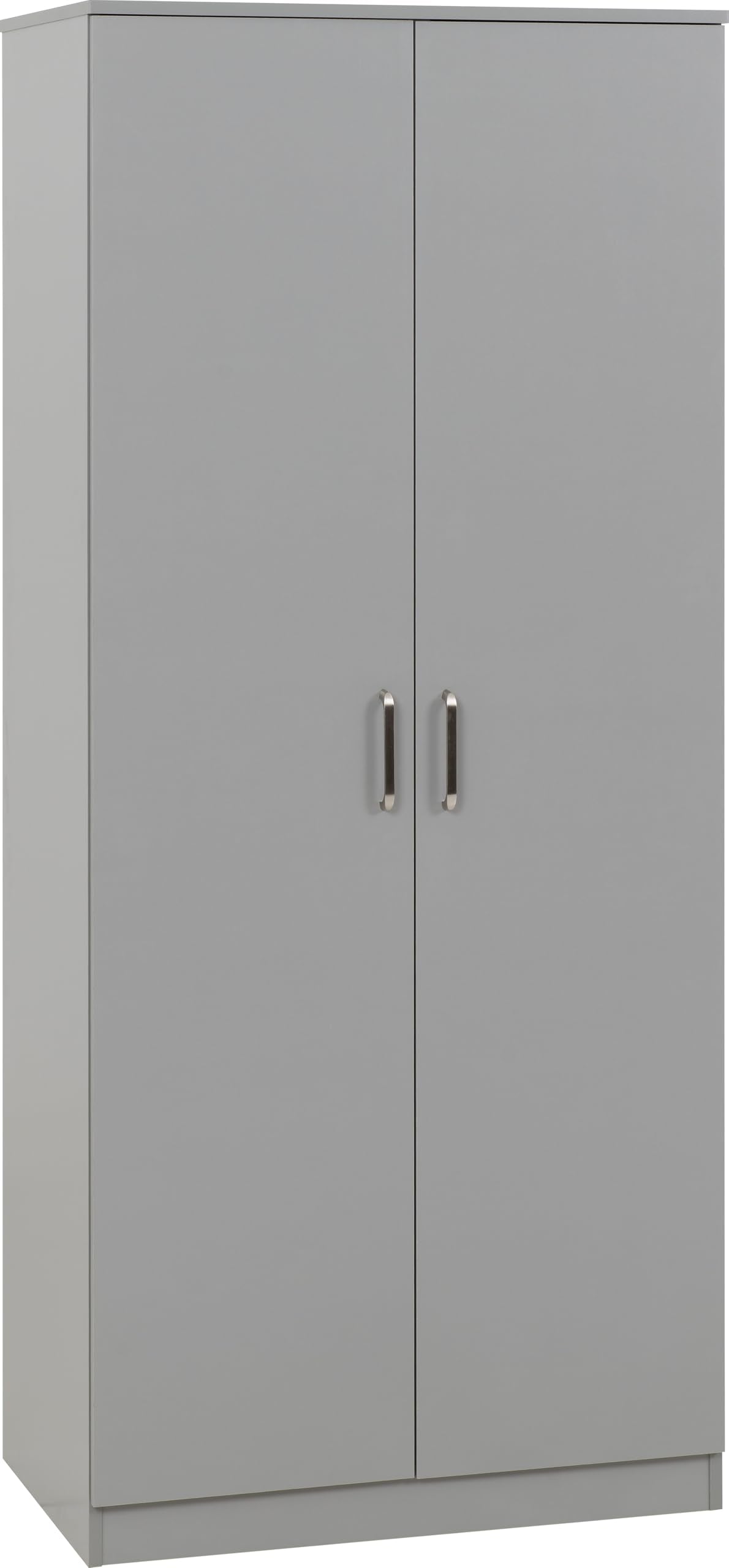 Seconique Dakota 2 Door Wardrobe | Light Grey Minimalist Storage
