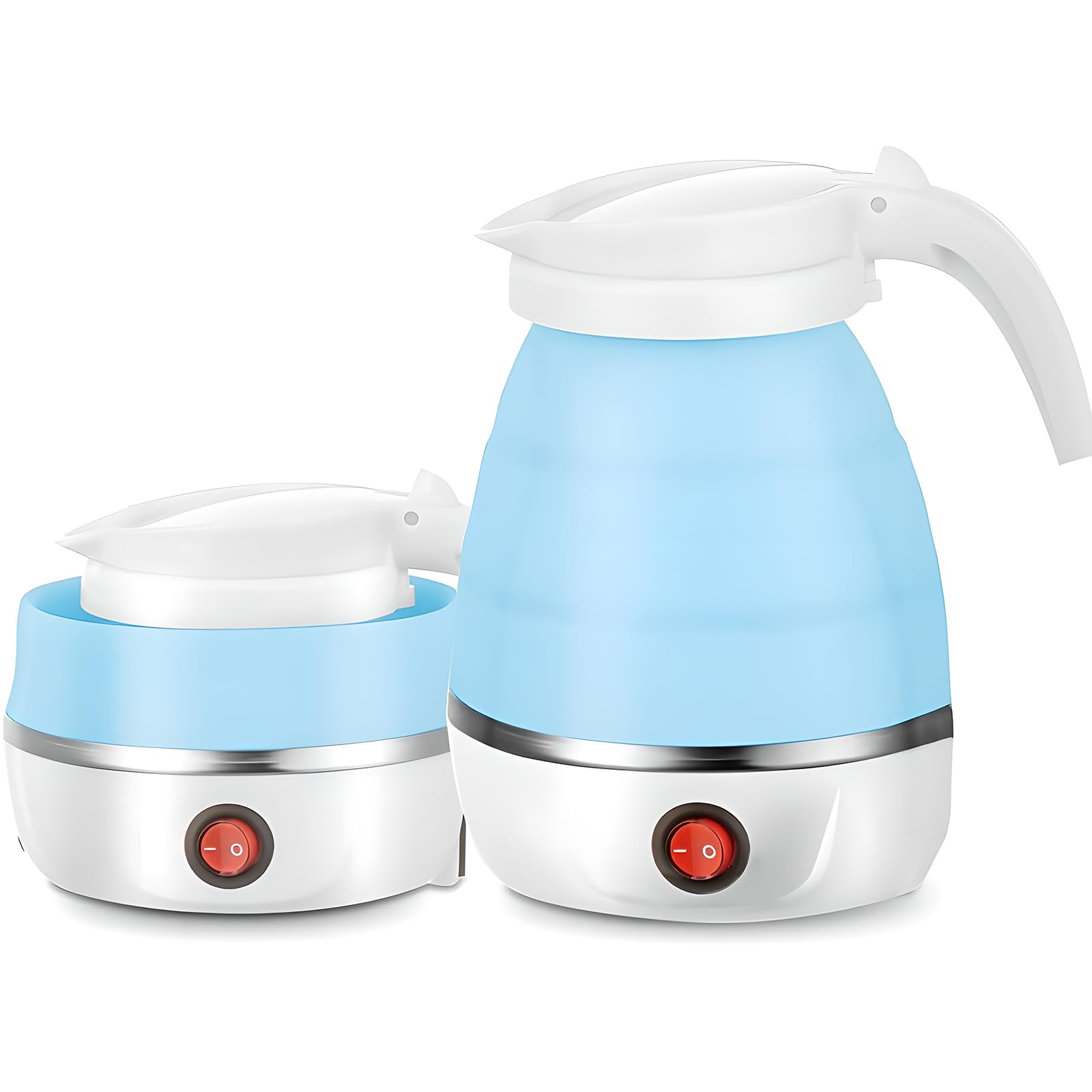 AHDXKUE Foldable Electric Kettle | 600ML Portable Silicone Travel Maker