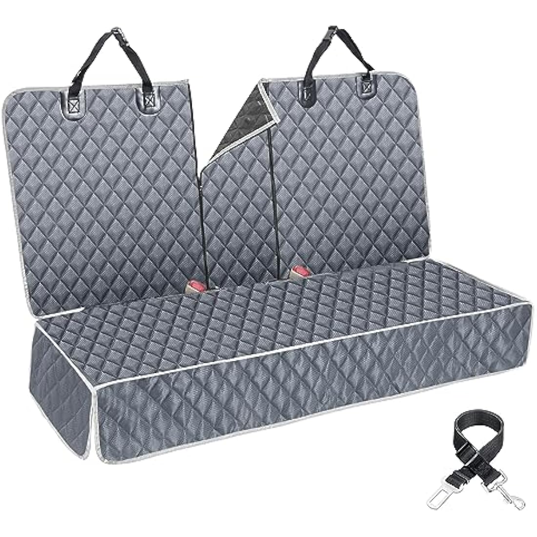 ANOSOSPECIAL Dog Car Seat Cover | Waterproof Grey Back Seat Protector