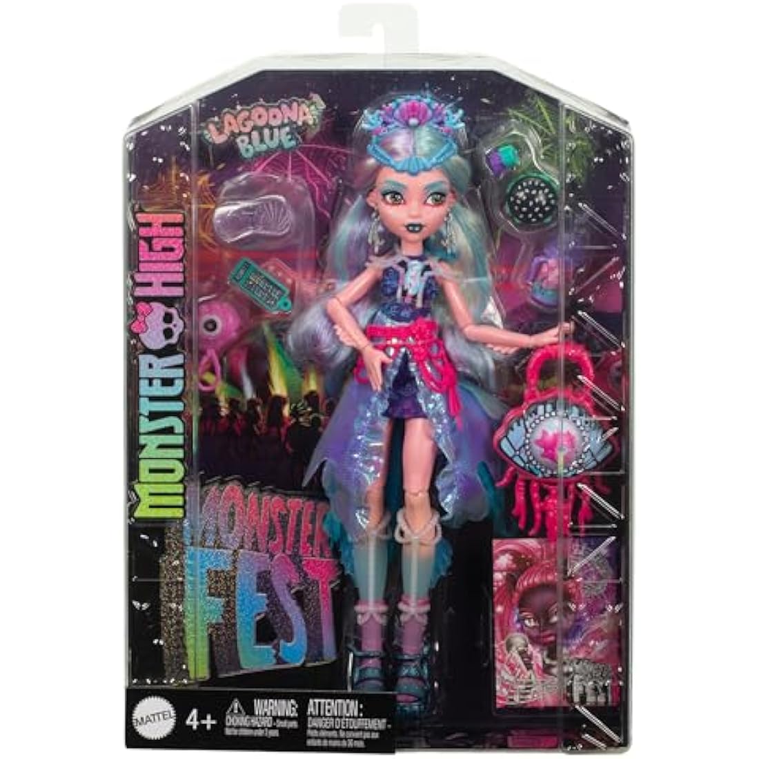 Monster High Monster Fest Lagoona Blue Doll with Festival Accessories