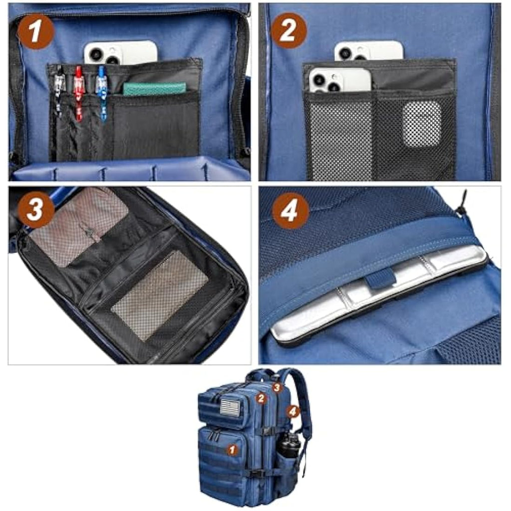 Jolof Store 45L Military Tactical Backpack | Waterproof Molle Rucksack