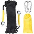 8mm Static Nylon Safety Rope with Carabiners – 50m