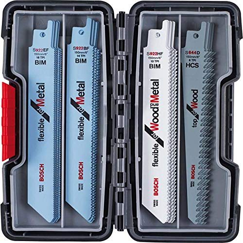 Bosch Professional 20-Piece Reciprocating Saw Blade Set for Wood & Metal
