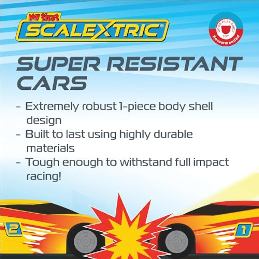 Scalextric My First Racing Track Set – Mains Powered Micro Slot Car Toy