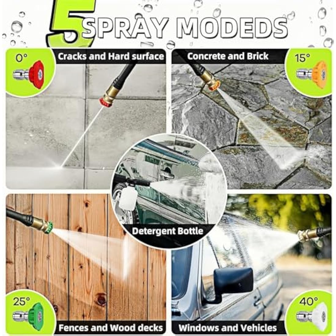 2200W Electric Pressure Washer | 150Bar Jet Washer with 10m Hose