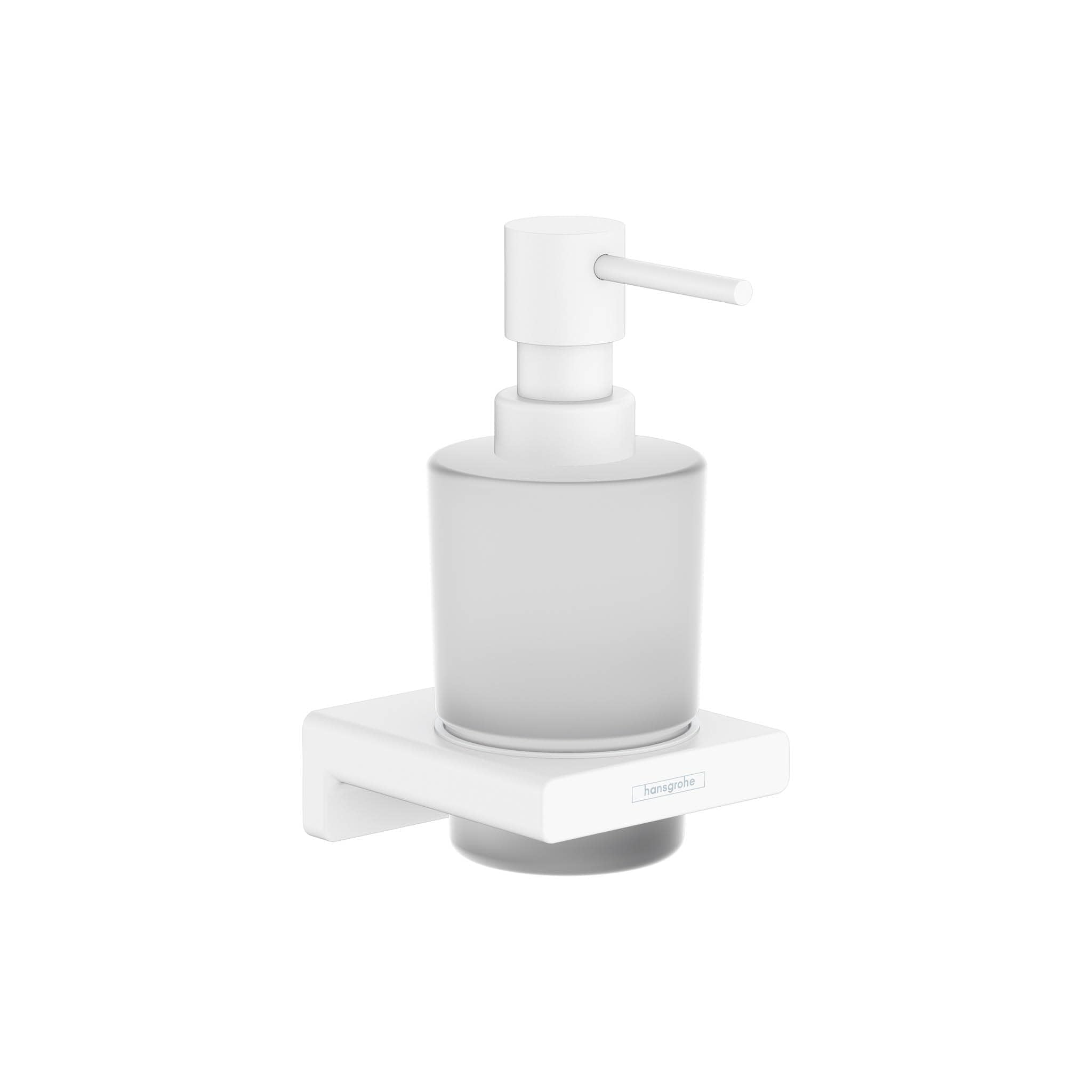 hansgrohe AddStoris Wall-Mounted Liquid Soap Dispenser - Matt White
