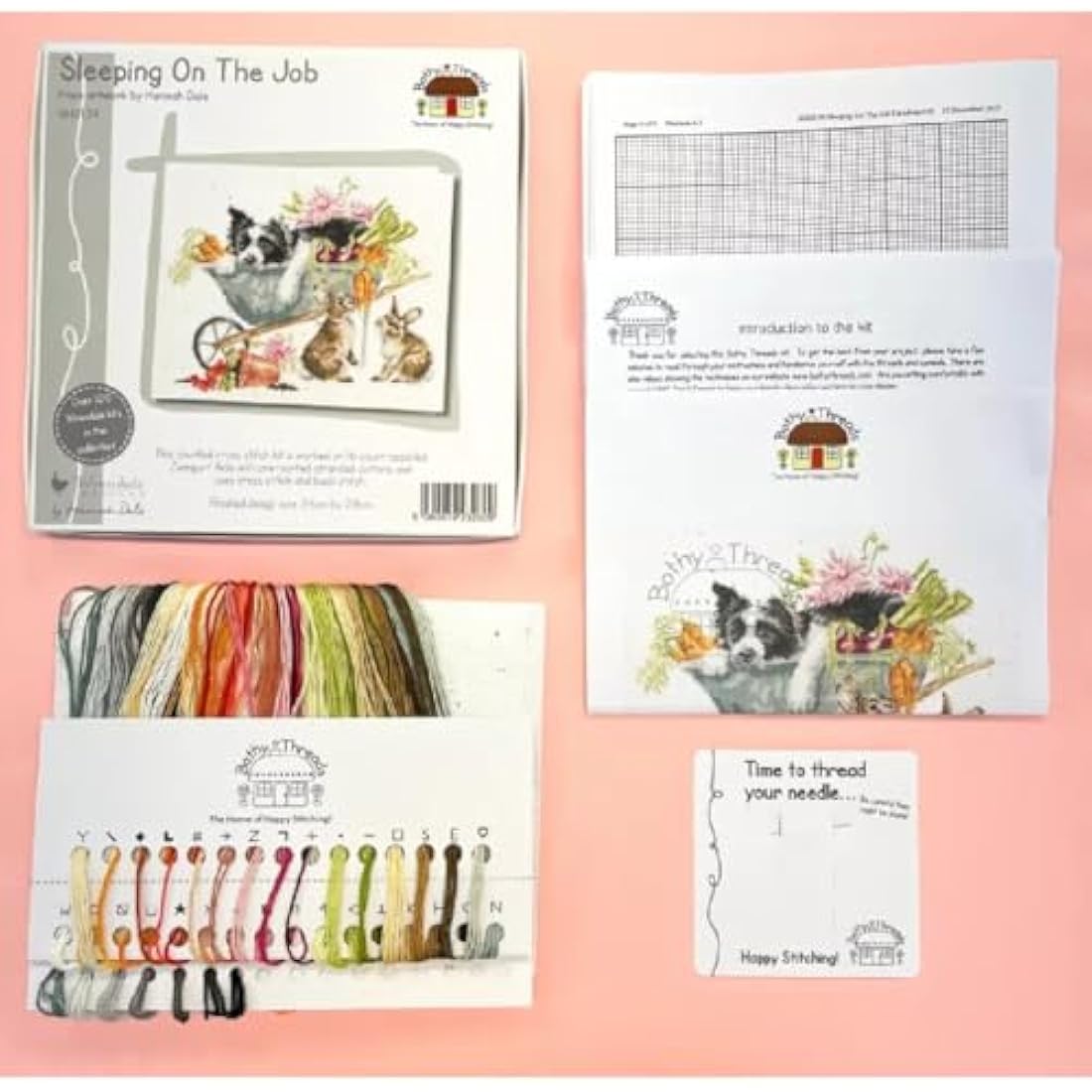 Bothy Threads Sleeping On The Job Counted Cross Stitch Kit | 16 Count
