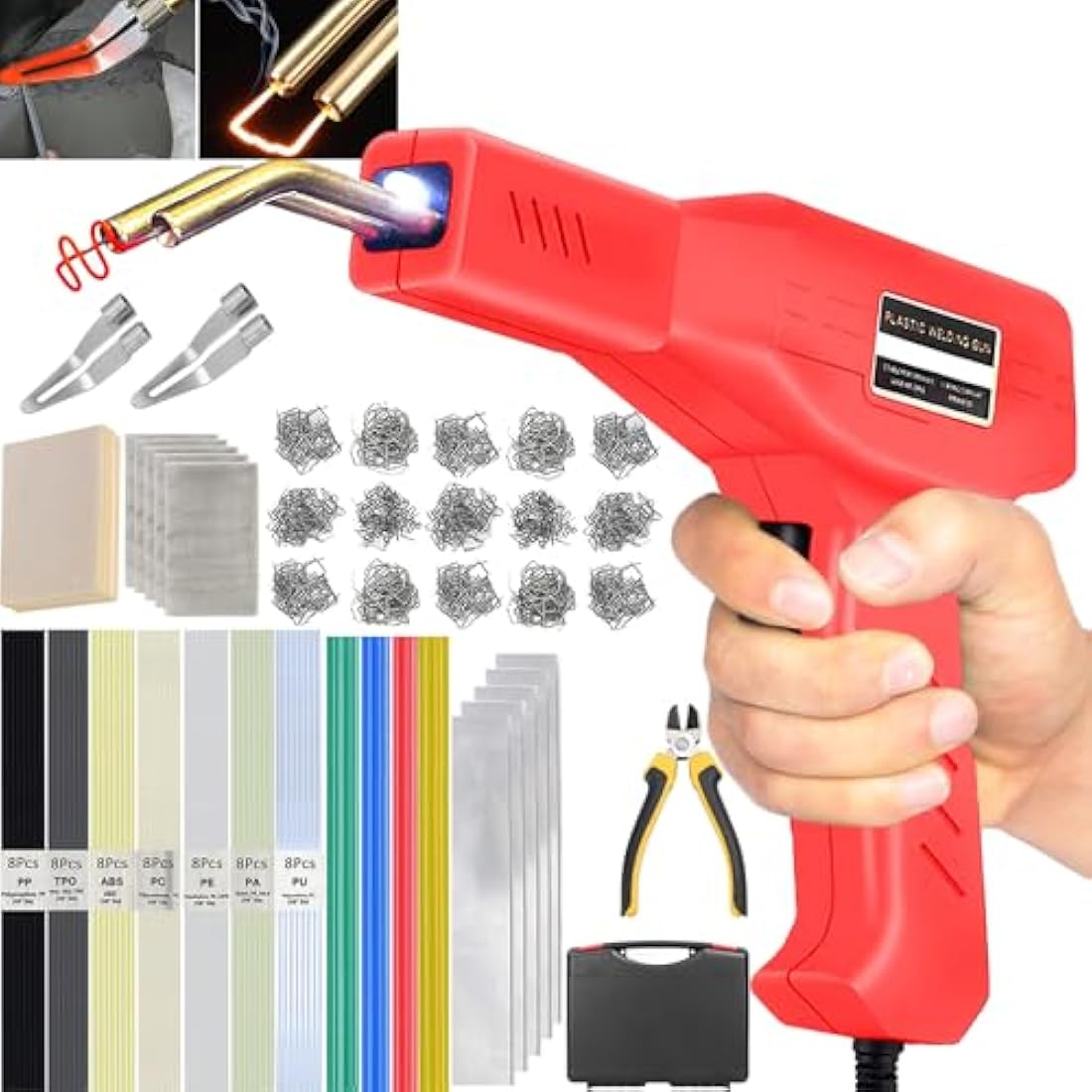 150W Plastic Welding Kit | Hot Stapler Car Bumper Repair Tool