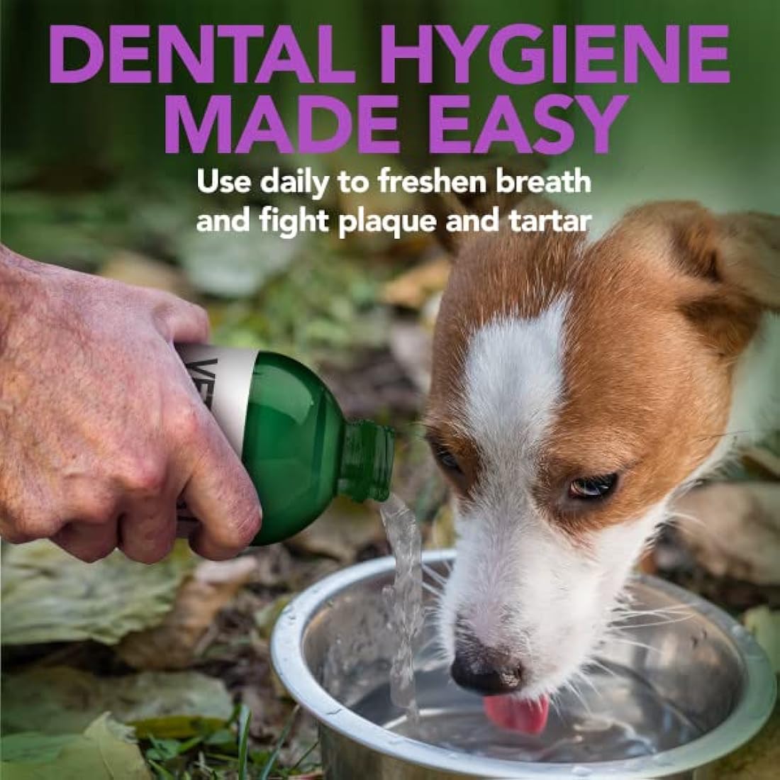 Vet’s Best Dog Breath Freshener – Natural Water Additive for Plaque, 500ml