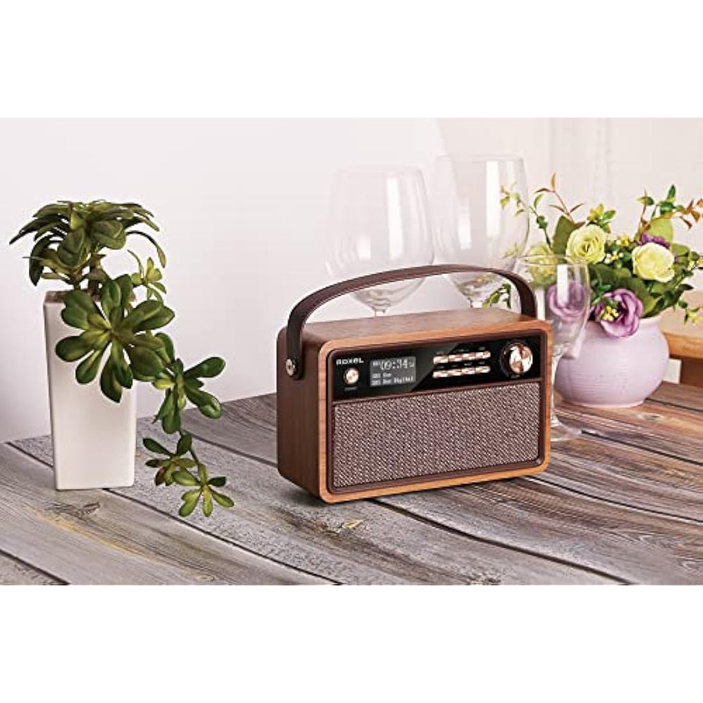 Roxel Retro D1 DAB+/FM Radio – Vintage Wireless Speaker & Alarm Clock