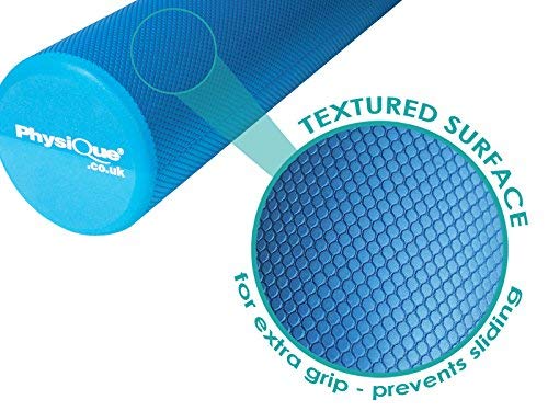 Physique Pro Foam Roller - Blue High Density EVA Deep Tissue Massage