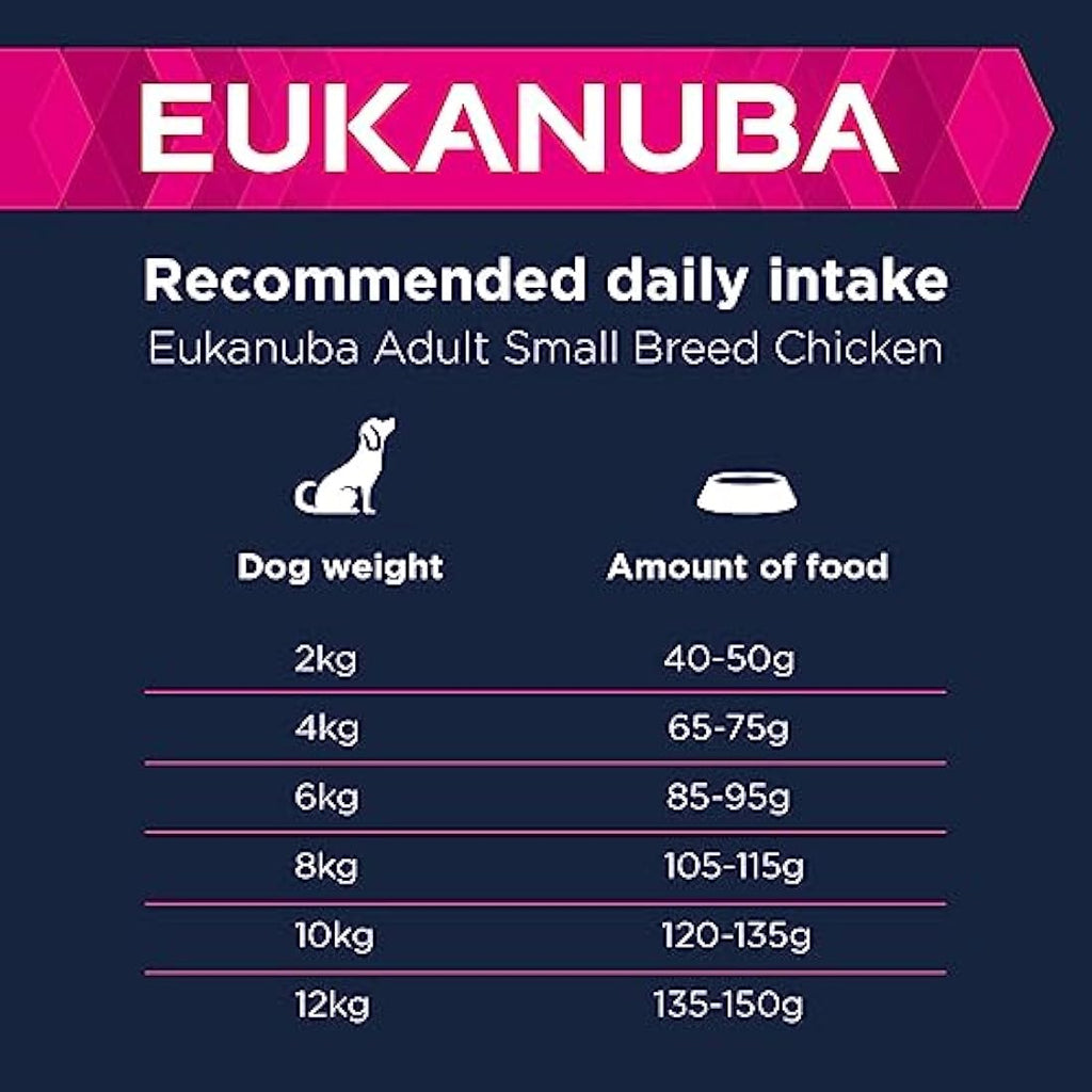 Eukanuba Adult Small Breed Dry Dog Food - Fresh Chicken - 15kg