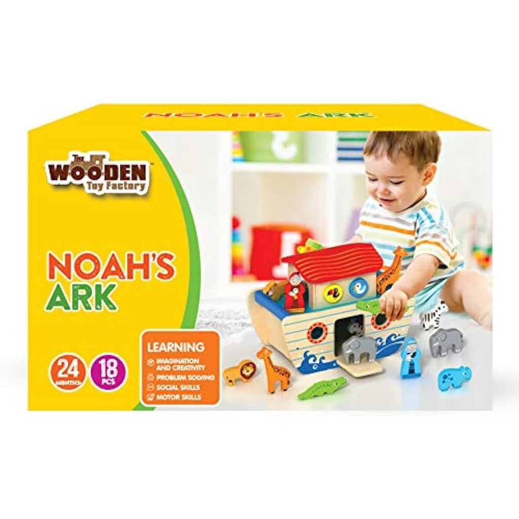 The Wooden Toy Factory Noah's Ark Shape Sorter - Educational Playset