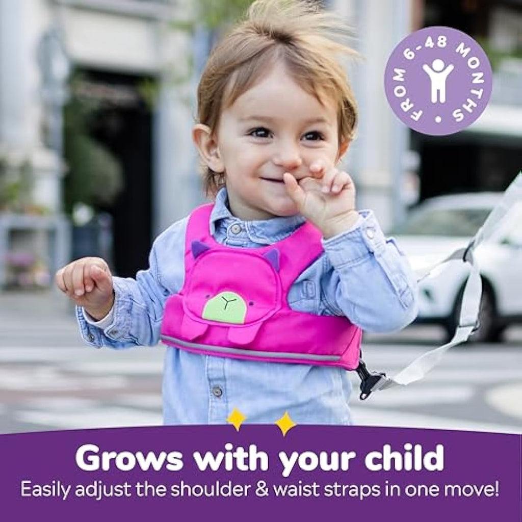 Trunki ToddlePak Baby Walking Reins & Safety Harness – Betsy Bear Pink