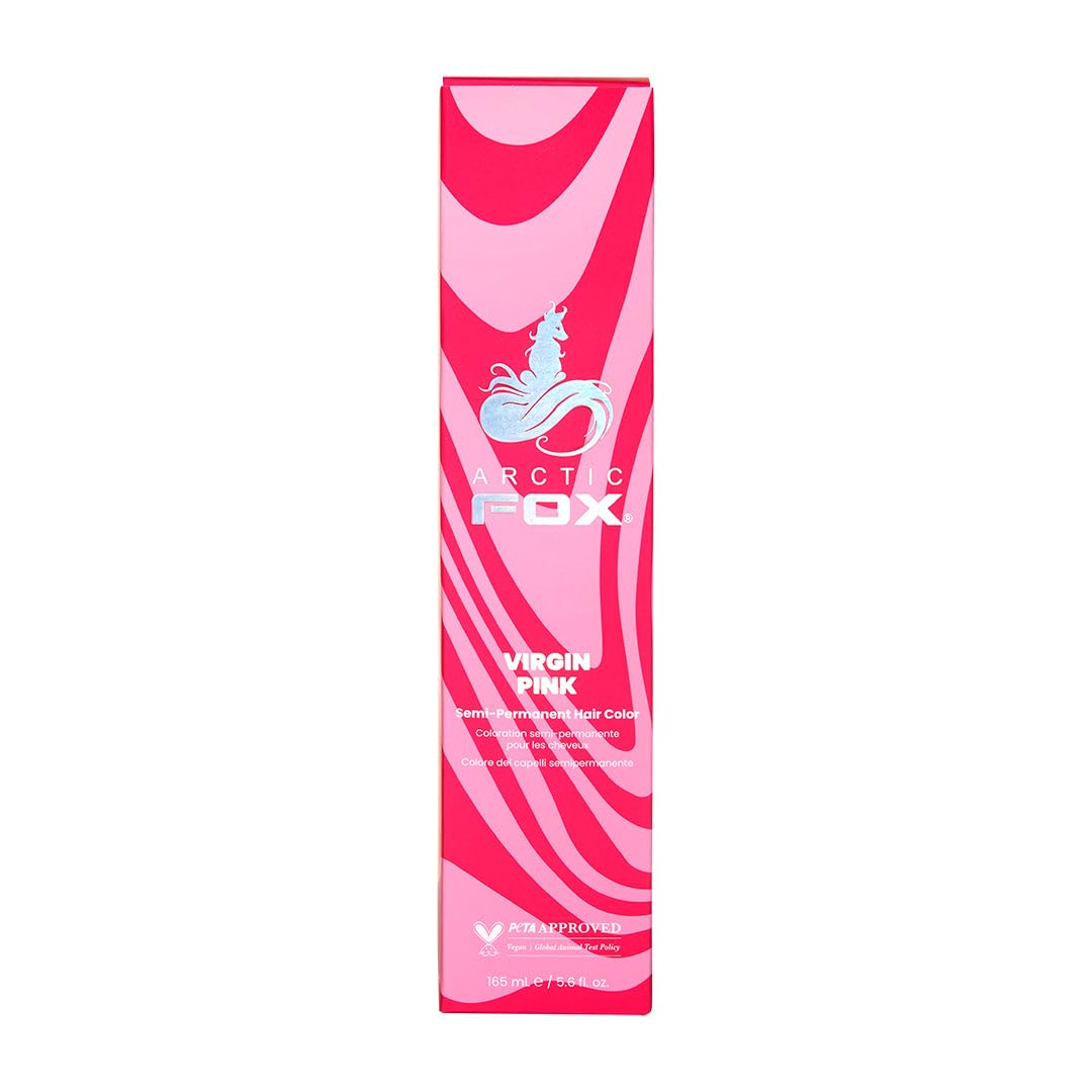 Arctic Fox Virgin Pink Semi Permanent Hair Dye - Vegan & Ammonia-Free