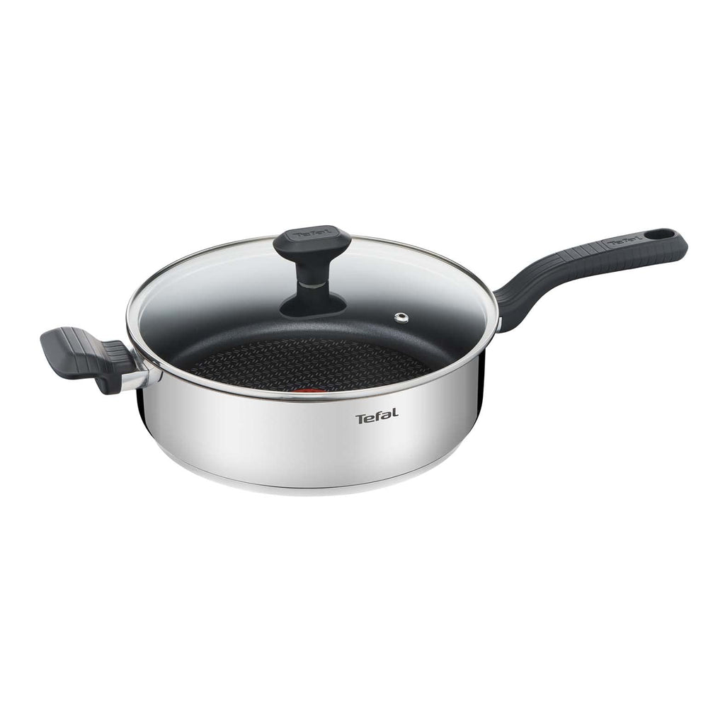 Tefal Comfort Max 26cm Stainless Steel Saute Pan | Non-Stick Induction
