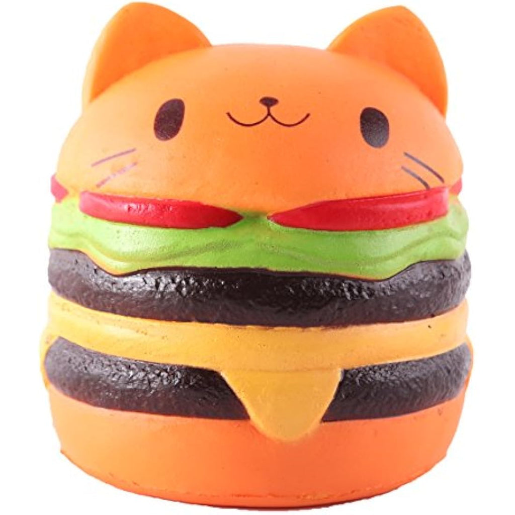 Anboor Hamburger Cat Squishy – Jumbo Slow Rising Kawaii Foam Toy