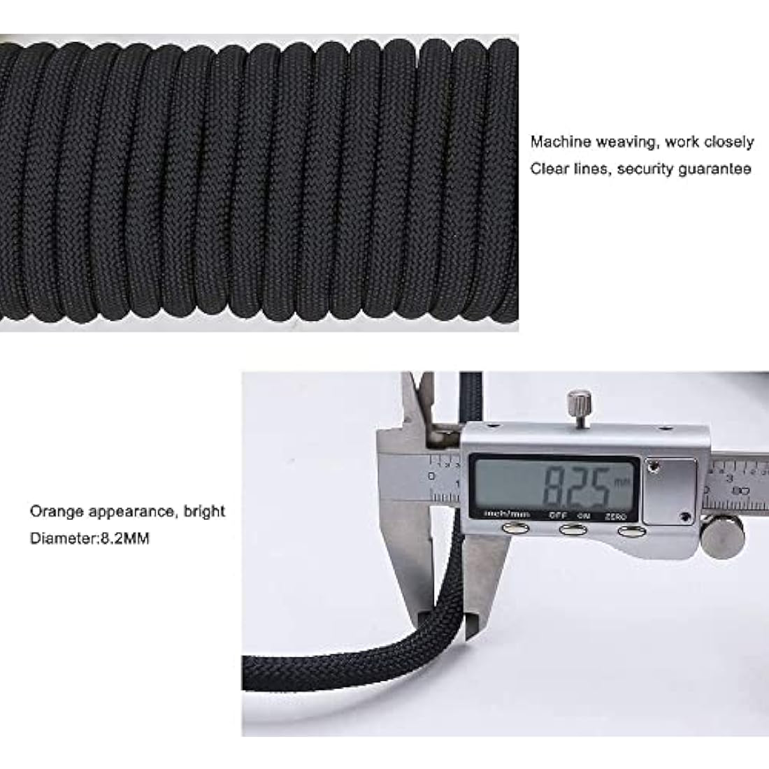 X XBEN 8mm Static Outdoor Rope – High-Strength Polyester Utility Cord