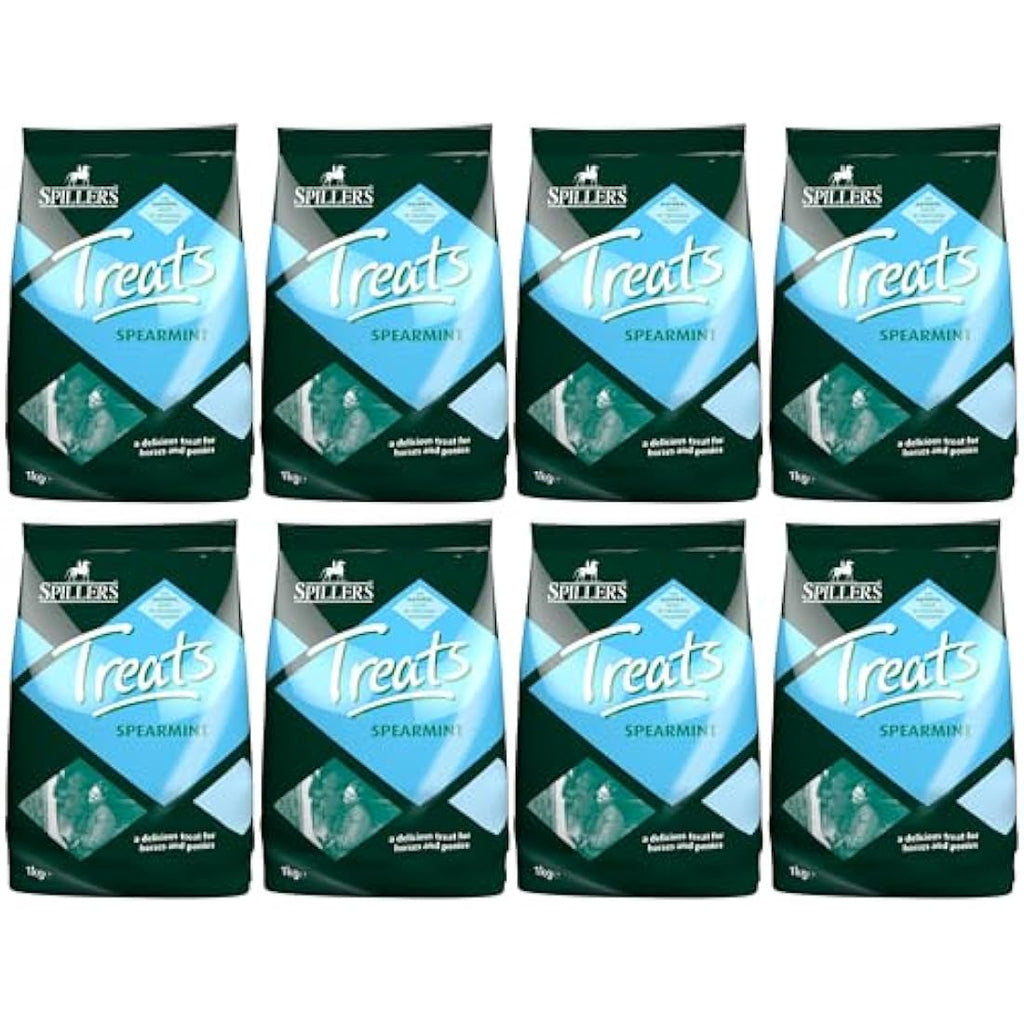 Spillers Spearmint Horse Treats - Natural Equine Rewards (8 x 1kg Bulk)
