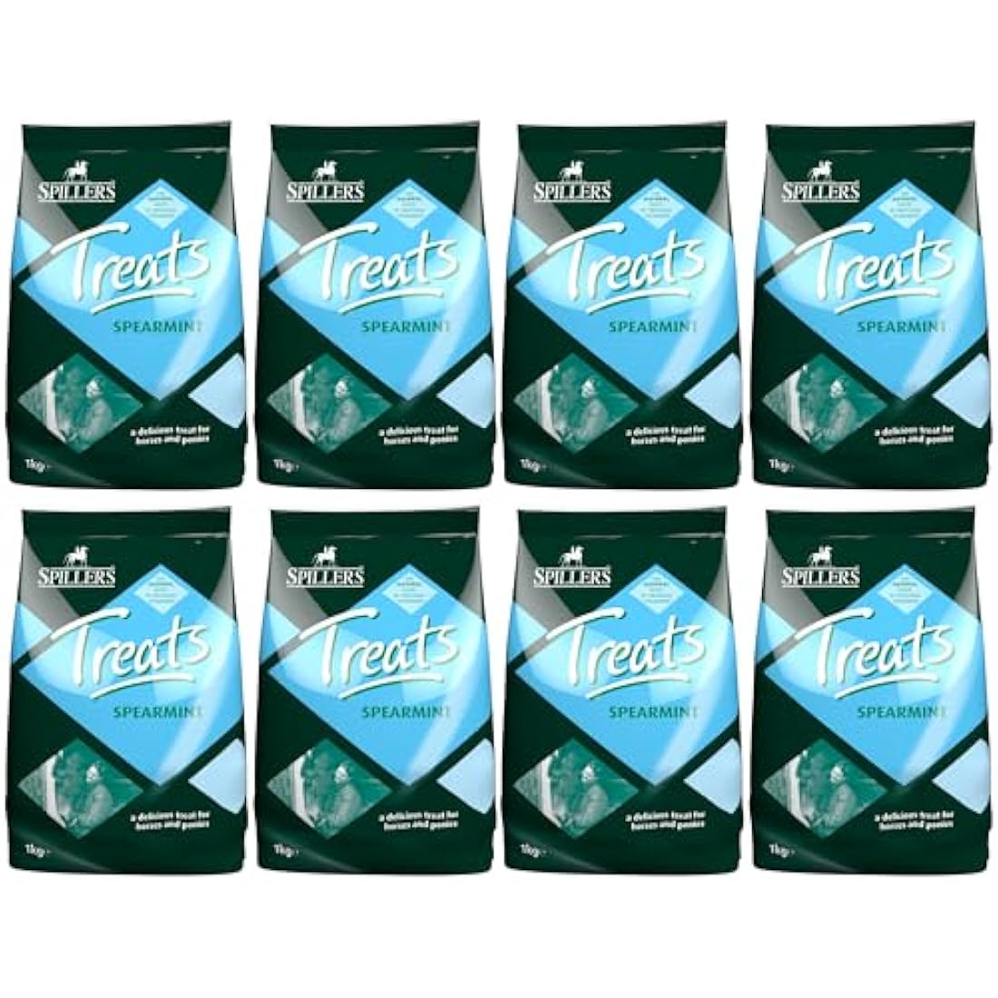 Spillers Spearmint Horse Treats - Natural Equine Rewards (8 x 1kg Bulk)