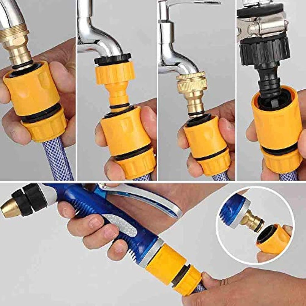 Garden Hose Connector Set | 15-Piece Quick Fitting Kit