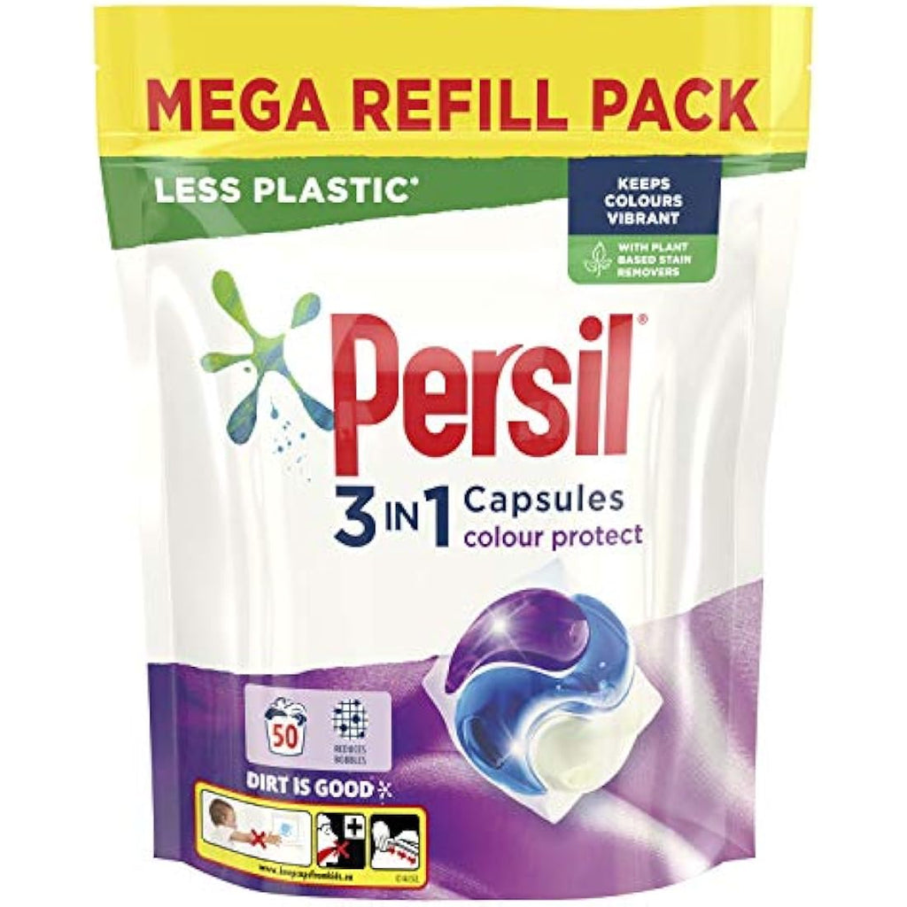 Persil 3 in 1 Colour Laundry Detergent Capsules - 50 Wash Mega Pack