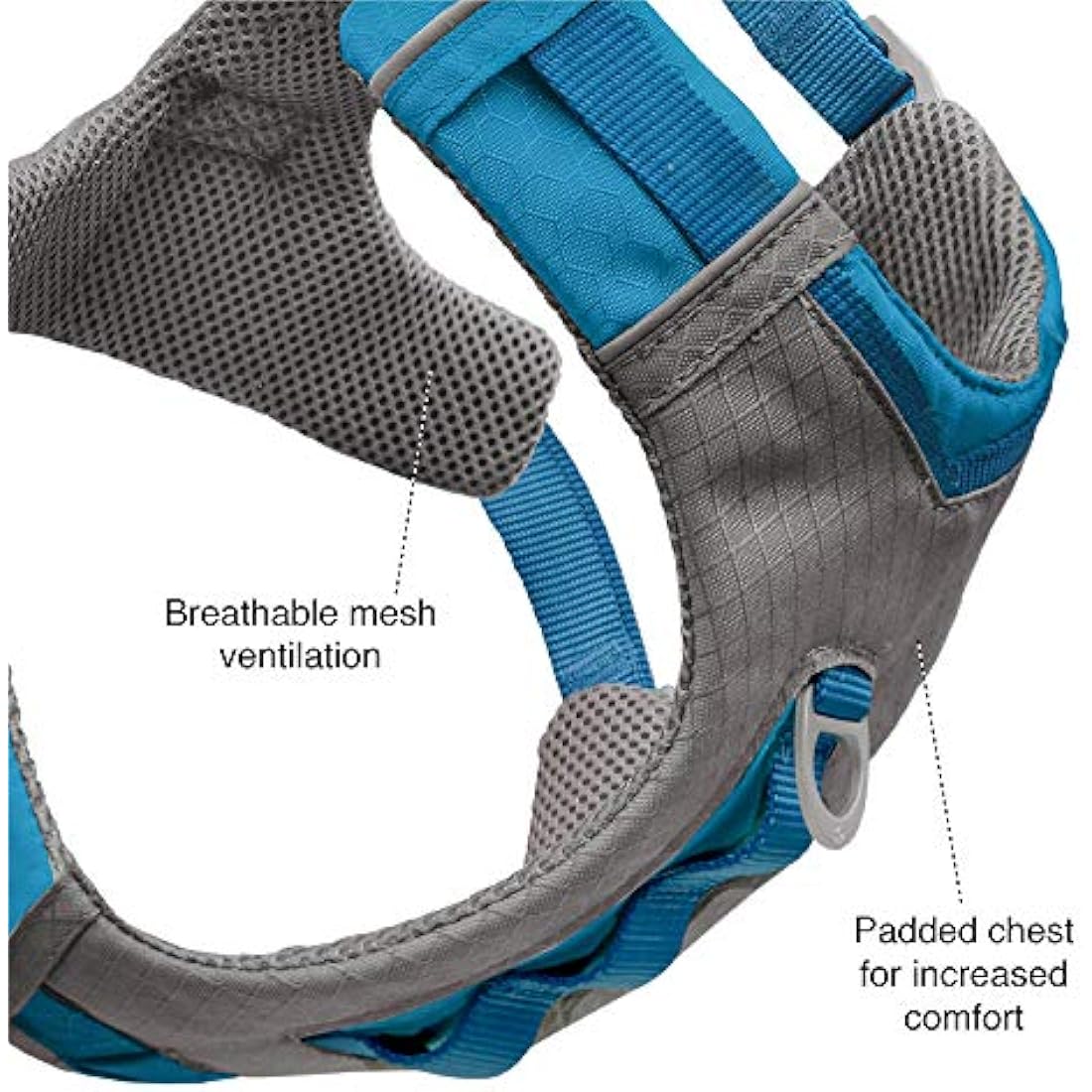 Kurgo Journey Air Dog Harness – Breathable Active Gear, Coral, Large