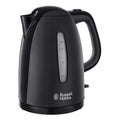 Russell Hobbs Textures Electric Kettle | 1.7L Fast Boil - Black Plastic