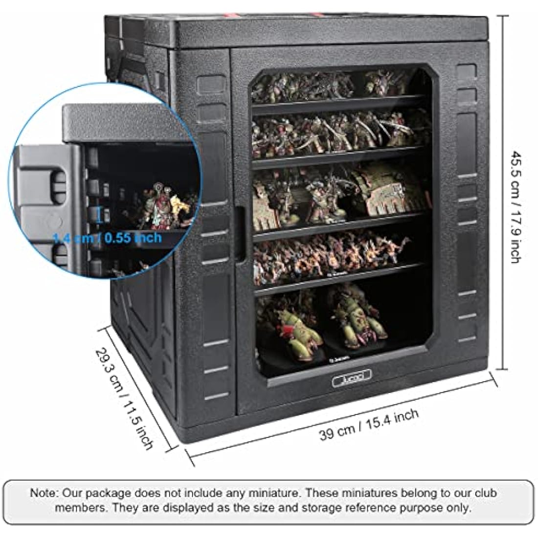 Jucoci Miniatures Storage Case | Large Wargaming Transport Organizer