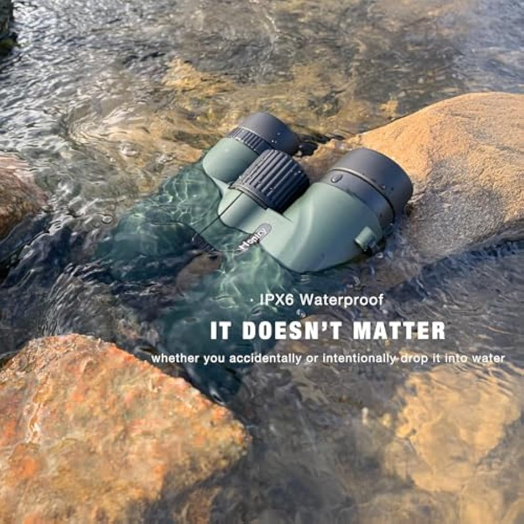 Hontry 8x42 HD Binoculars | IPX6 Waterproof Bird Watching & Hunting