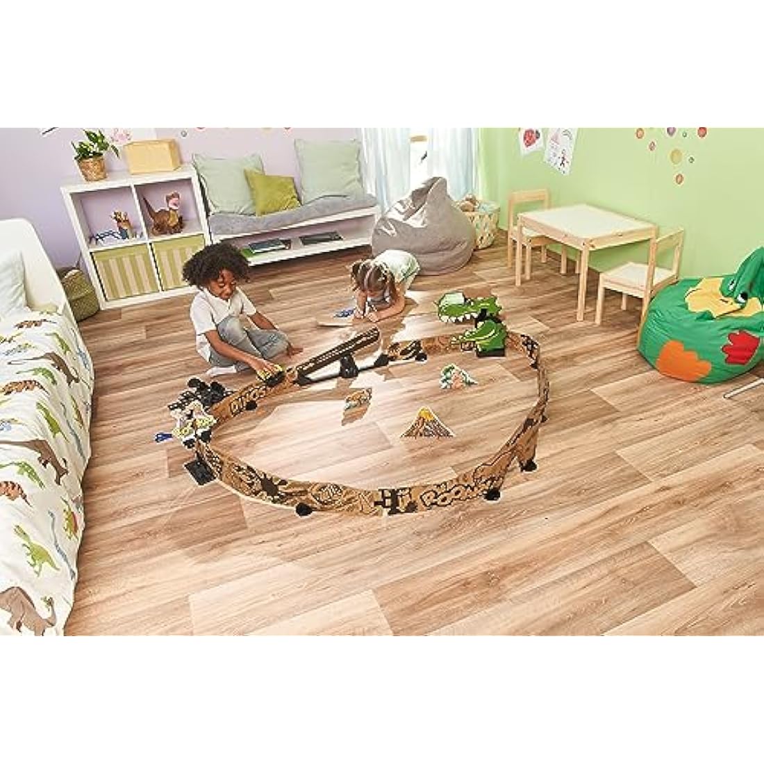 VTech Car-Board Racers Off-Roader & Track – Dinosaur Cardboard Playset