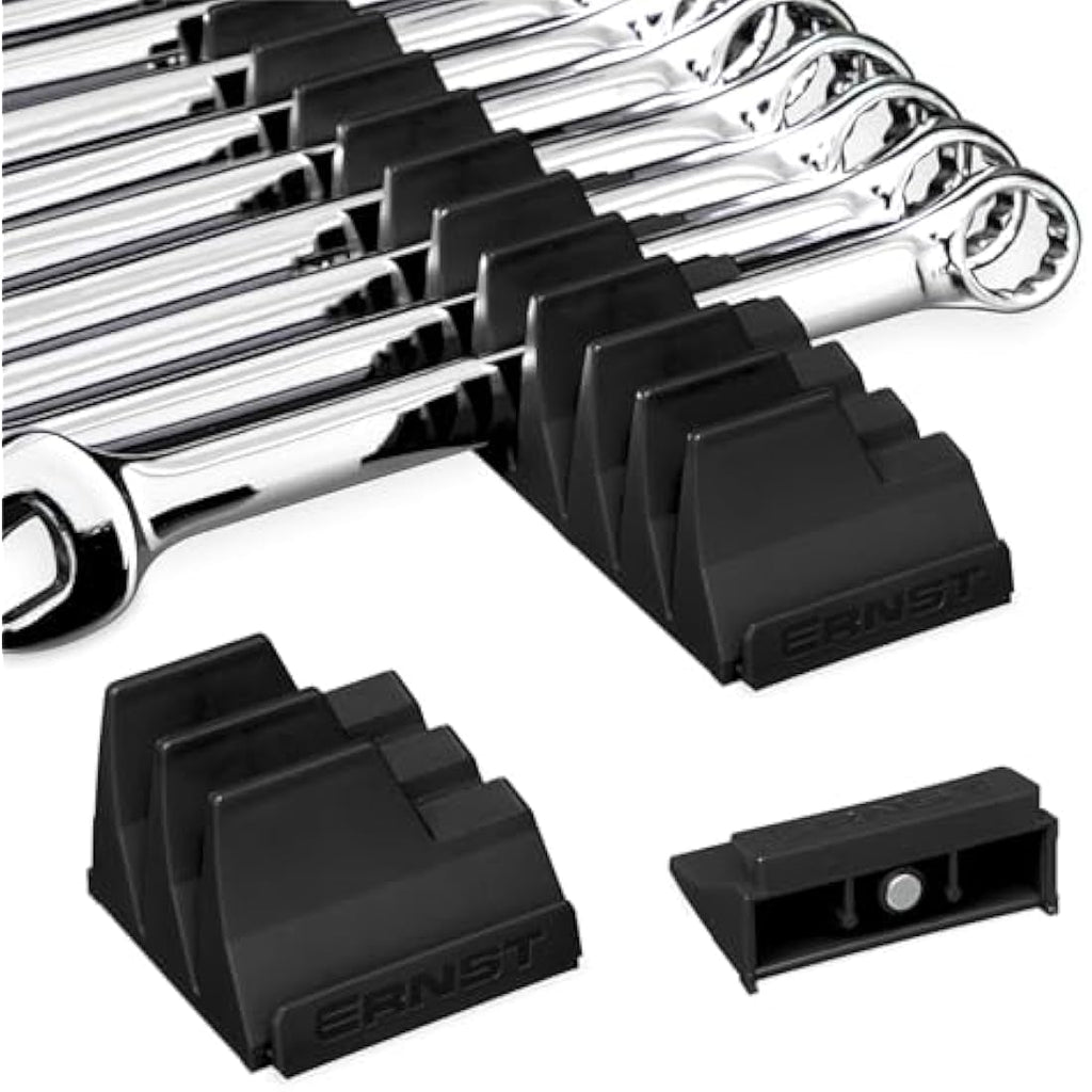 Ernst Manufacturing Magnetic Wrench Pro - Modular 40-Wrench Storage - Black