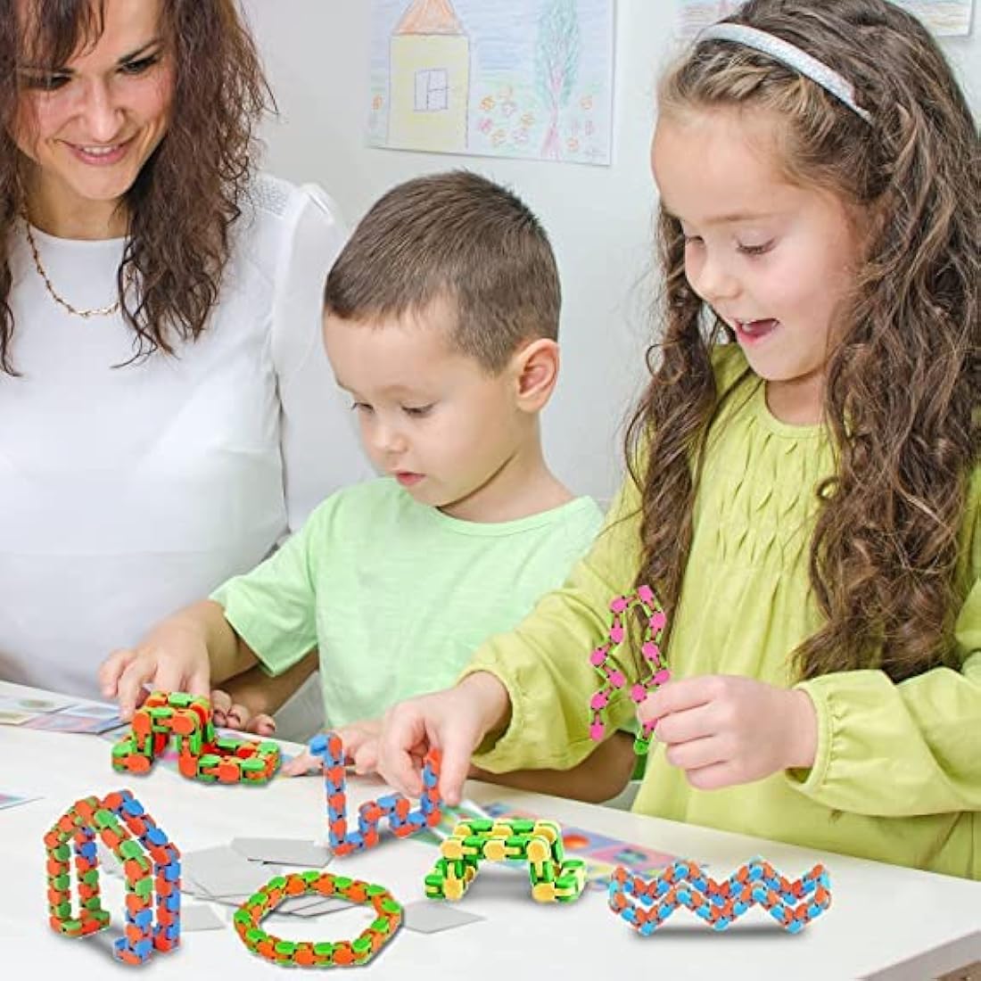 24-Pack Wacky Tracks Fidget Toys | Snap and Click Sensory Toy