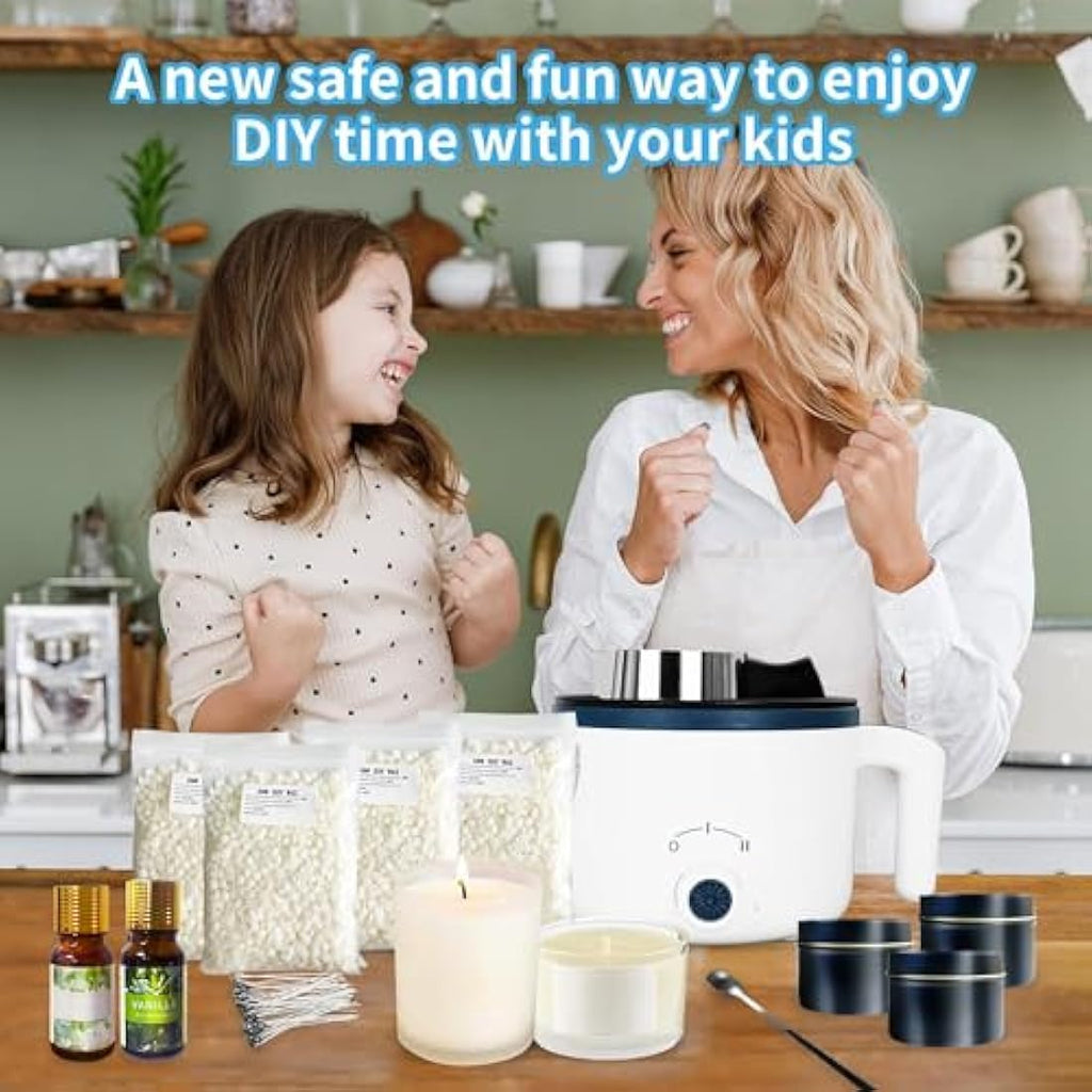 Jolof Store DIY Soy Candle Making Kit with Electric Wax Melter
