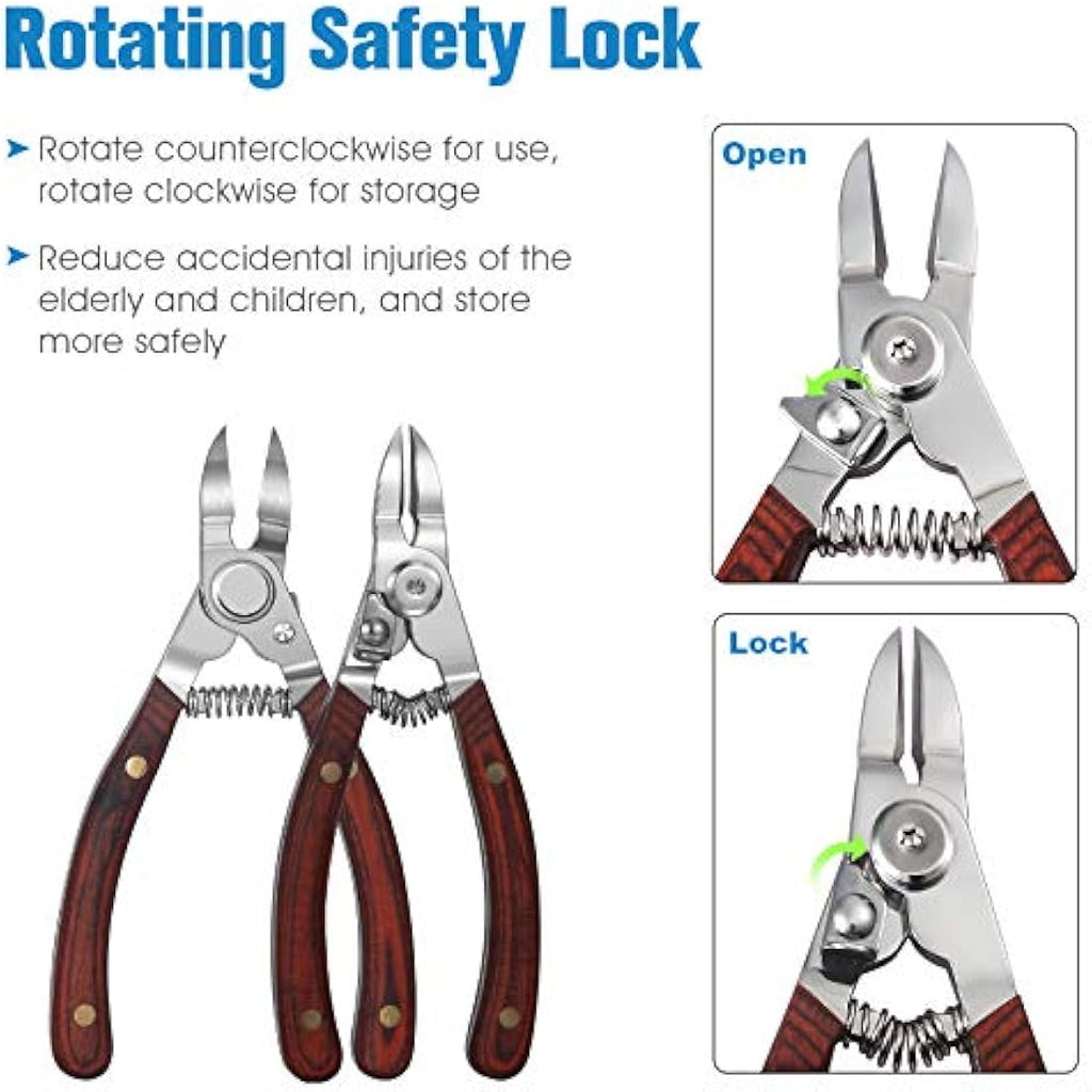FERYES Toenail Clippers – Stainless Steel Nippers for Thick Ingrown Nails