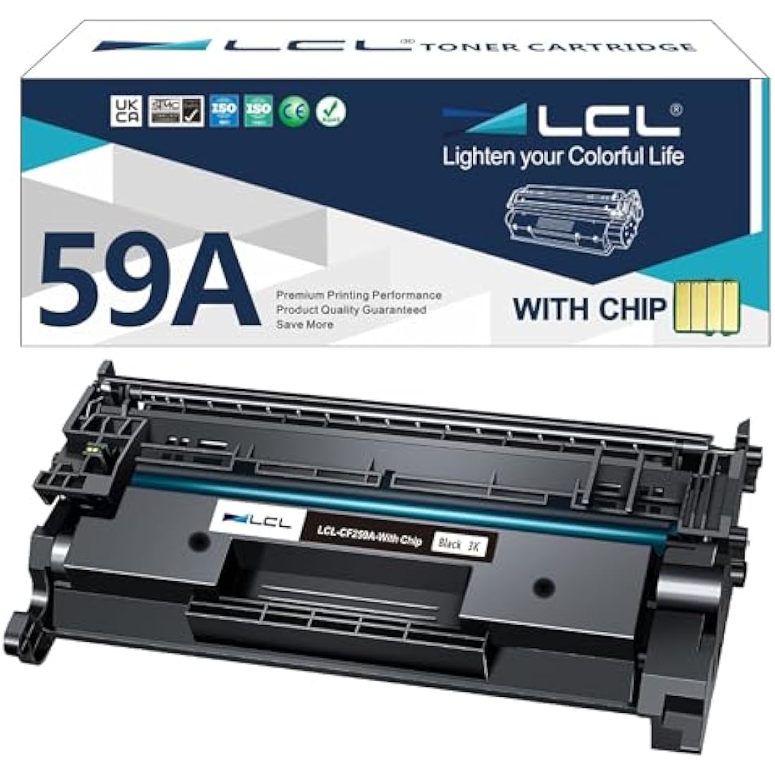LCL Compatible CF259A Toner Cartridge with Chip for HP LaserJet Pro M404