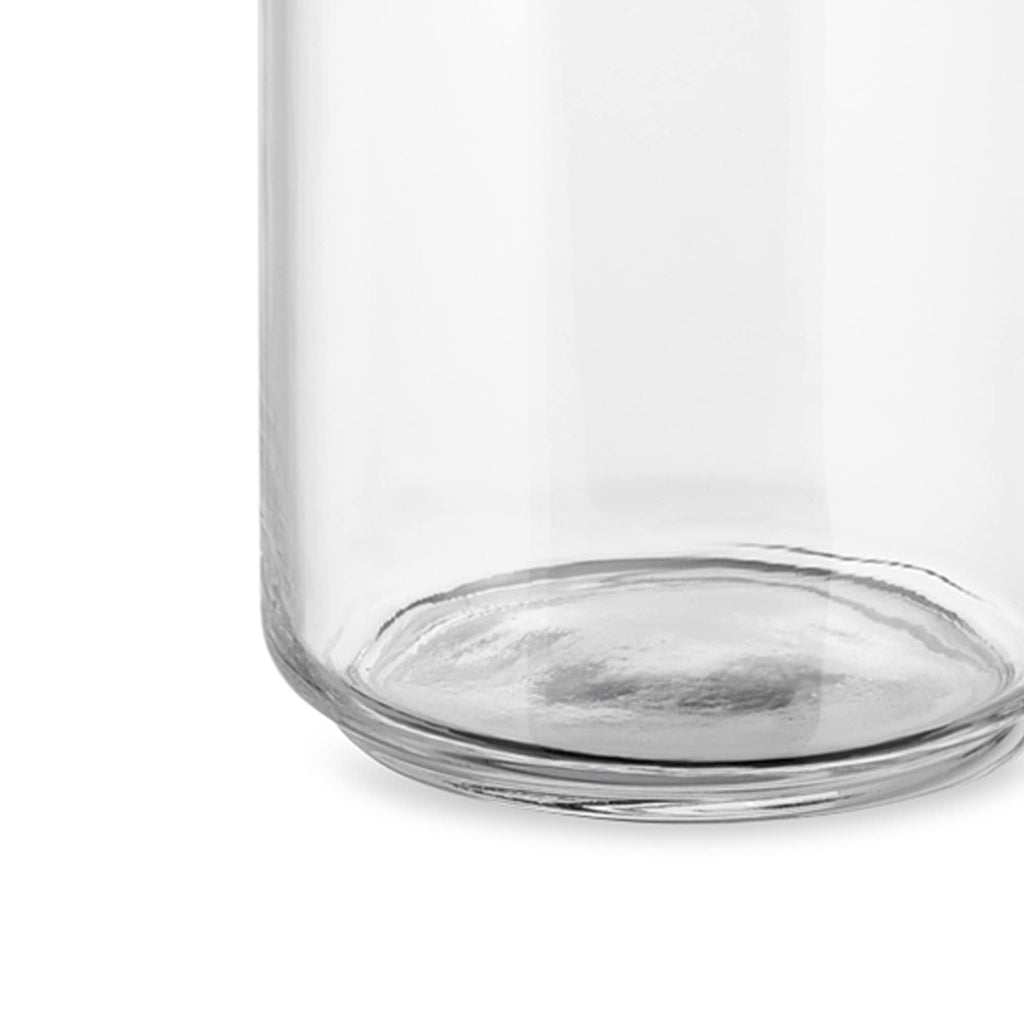 Alessi Gianni Glass Kitchen Jar – Extra Large 2000ml Hermetic Box, Black
