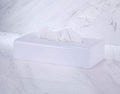 VINN DUNN White ABS Plastic Rectangular Tissue Box Dispenser Holder