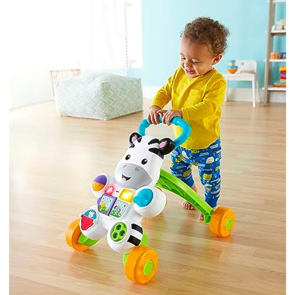 Fisher-Price Zebra Baby Walker – Musical Push Along Learning Toy