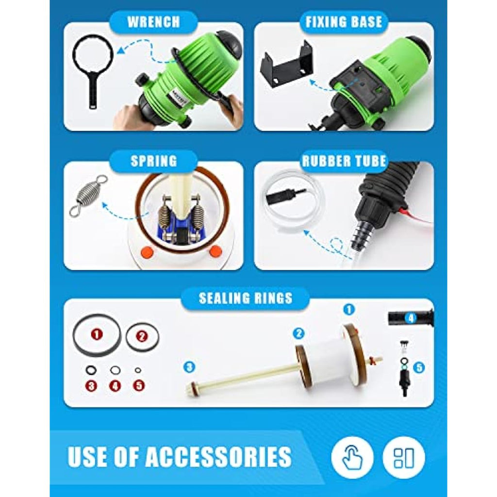 NEWTRY Water Powered Fertilizer Injector | 0.4%-4% Dosing Pump
