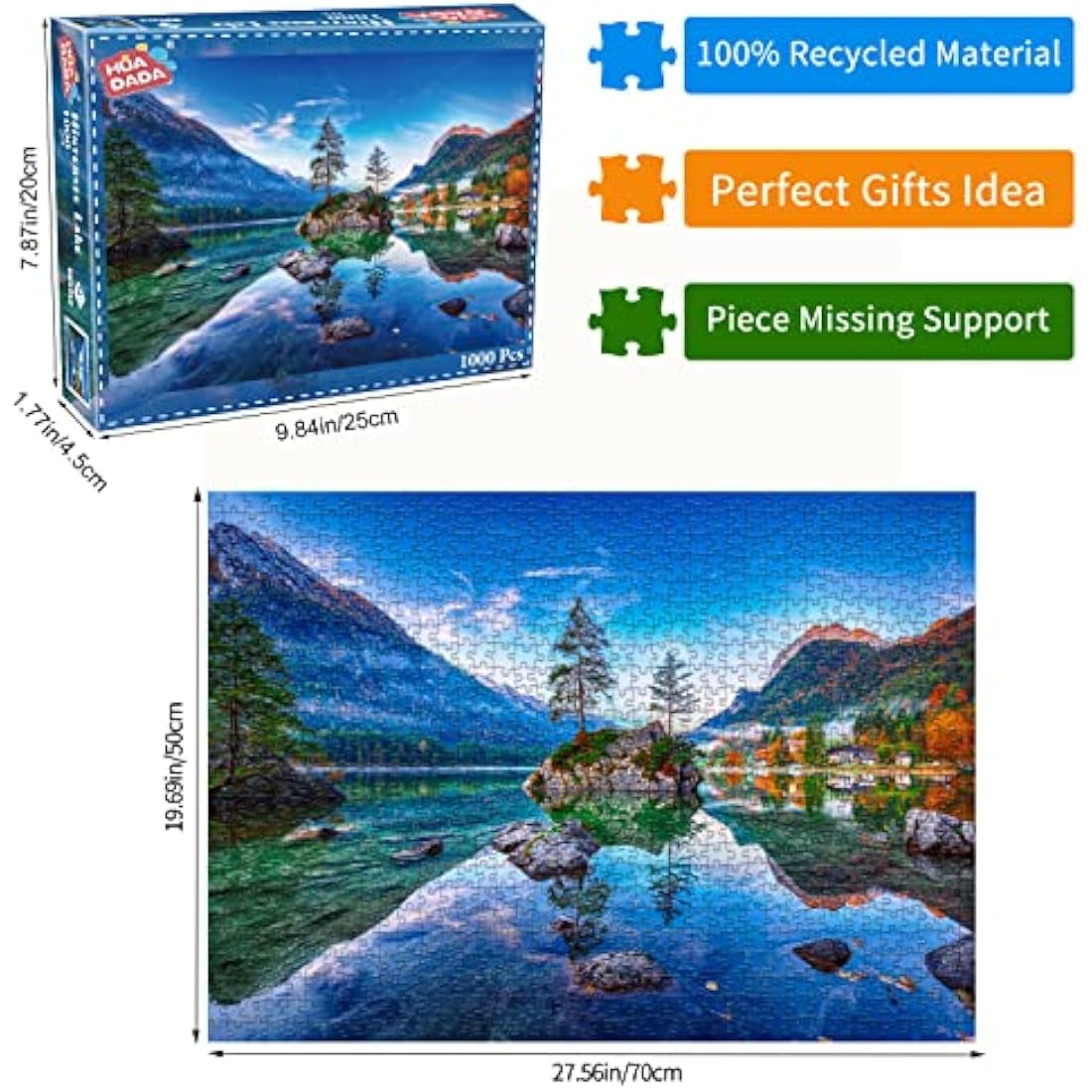 Jolof Store Hintersee Lake Germany Landscape 1000 Piece Jigsaw Puzzle