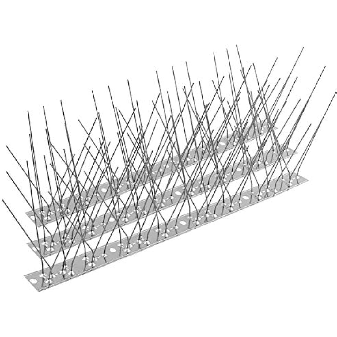 Joymi Stainless Steel Bird Spikes – 20ft Pigeon Deterrent Kit (18 Pack)