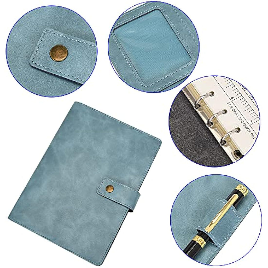 Jolof Store A6 Refillable Leather Notebook – Dot Grid Spiral Journal
