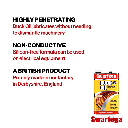 Swarfega Duck Oil Multi-Purpose Lubricant & Rust Protector - 5L Can