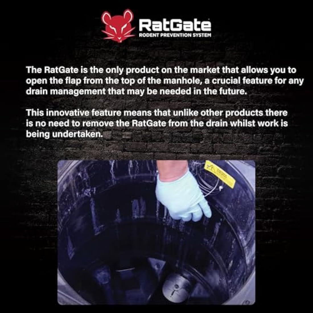 RatGate – 4" Stainless Steel Rat Flap for Drain Pipes