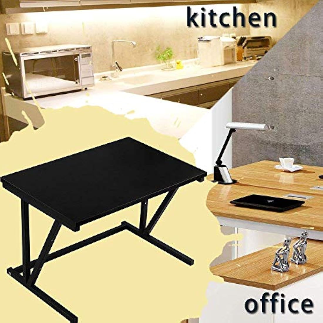GLOYY 2-Tier Wooden Microwave Oven Rack | 132lb Capacity Kitchen Shelf