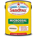Sandtex Ultra Smooth Masonry Paint - 5L Magnolia Waterproof Exterior