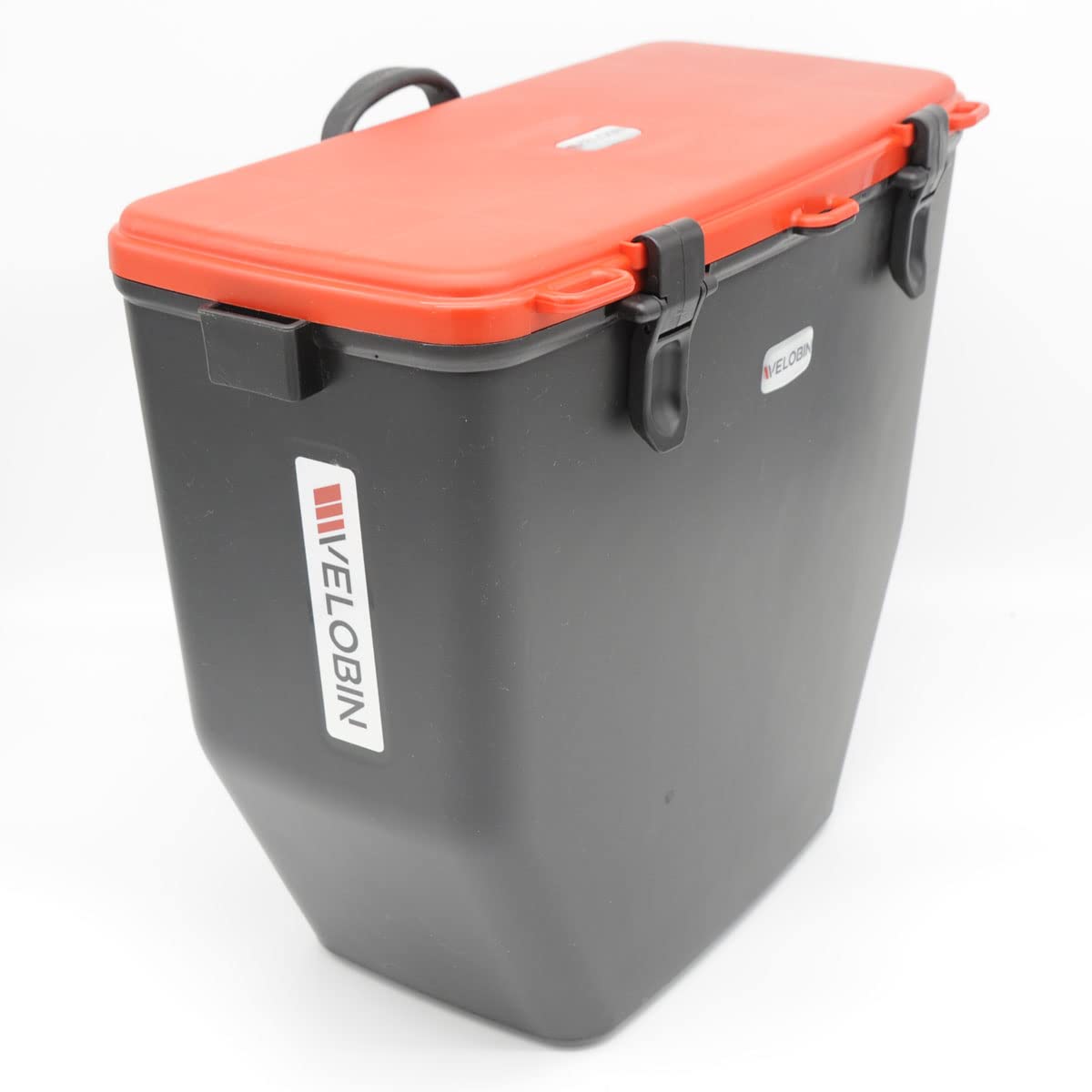 Velobin Lockable Waterproof Bicycle Pannier Bag - 17.5L Red Recycled